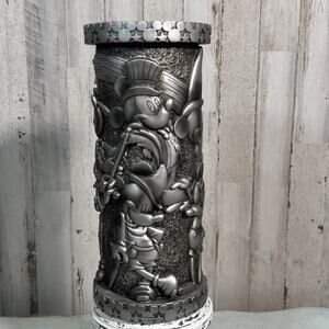 Walt Disney World Florist 3D Texture Silver Resin Mickey Through The Years Vase